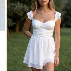 Princess Polly Elegant White Mini Dress
